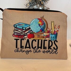TEACHER COSMETIC OR SUPPLY BAG‎